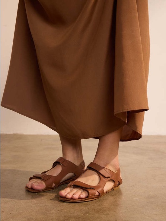 Jamie Haller Walking Sandal Cognac Size 39/40